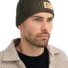 Dale of Norway Hats^Alvoy Hat - Norwegian Wool Darkgreen Orangepeel