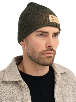 Dale of Norway Hats^Alvoy Hat - Norwegian Wool Darkgreen Orangepeel
