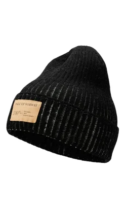 Dale of Norway Hats^Alvoy Hat - Norwegian Wool Black Offwhite
