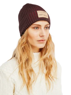 Dale of Norway Hats^Alvoy Hat - Norwegian Wool Aubergine Redrose