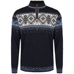 Dale of Norway Half-Zip^Blyfjell Men's Knit Sweater Midnavy Blushad Offwhite Coppe