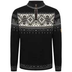 Dale of Norway Half-Zip^Blyfjell Men's Knit Sweater Black Smoke Offwhite Lgtcharco