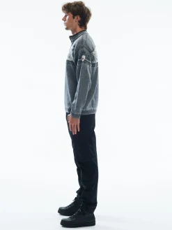 Dale of Norway Half-Zip^Blyfjell Men's Knit Sweater Smoke Drkcharc Offwhite Lgtcha