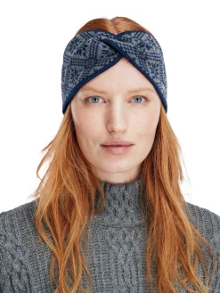 Dale of Norway Headbands^Christiania Headband - Merino Wool Blue Grey