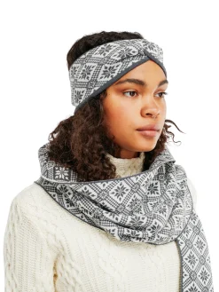 Dale of Norway Headbands^Christiania Headband - Merino Wool Grey Offwhite