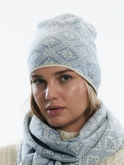 Dale of Norway Hats^Christiania Women's Hat - Merino Wool Offwhite Metal