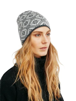 Dale of Norway Hats^Christiania Women's Hat - Merino Wool Schiefer Offwhite