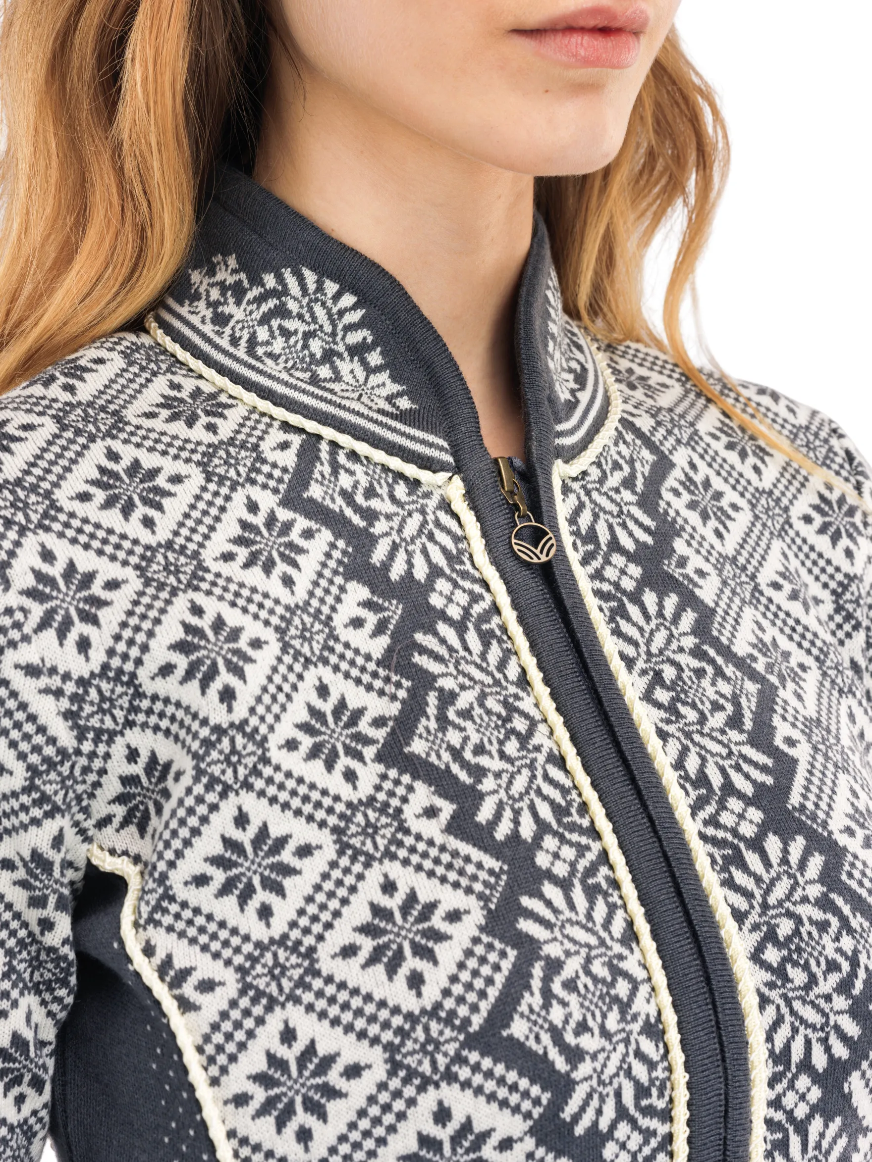 Dale of Norway Short Jackets & Cardigans^Christiania Women's Jacket - Merino Wool Schiefer Off-White