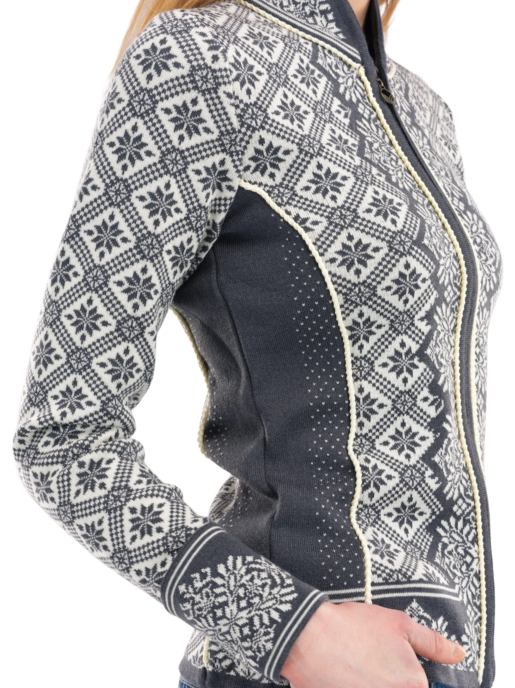 Dale of Norway Short Jackets & Cardigans^Christiania Women's Jacket - Merino Wool Schiefer Off-White