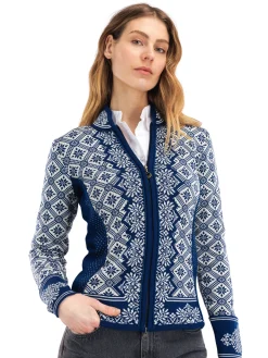 Dale of Norway Short Jackets & Cardigans^Christiania Women's Jacket - Merino Wool Atlantic Mel Off-White