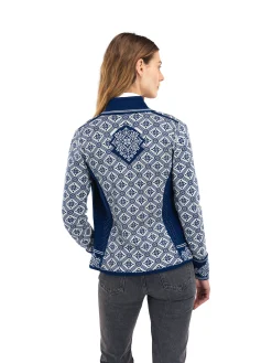 Dale of Norway Short Jackets & Cardigans^Christiania Women's Jacket - Merino Wool Atlantic Mel Off-White