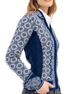 Dale of Norway Short Jackets & Cardigans^Christiania Women's Jacket - Merino Wool Atlantic Mel Off-White