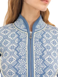 Dale of Norway Short Jackets & Cardigans^Christiania Women's Jacket - Merino Wool Blueshadow Offwhite