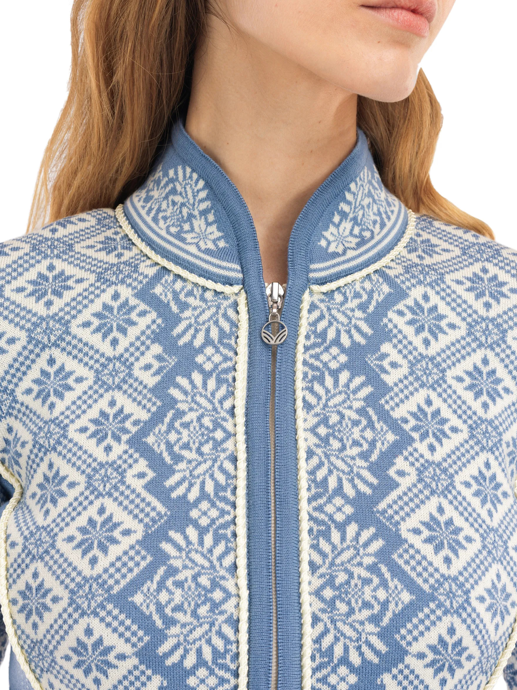 Dale of Norway Short Jackets & Cardigans^Christiania Women's Jacket - Merino Wool Blueshadow Offwhite