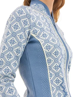 Dale of Norway Short Jackets & Cardigans^Christiania Women's Jacket - Merino Wool Blueshadow Offwhite