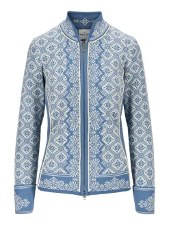 Dale of Norway Short Jackets & Cardigans^Christiania Women's Jacket - Merino Wool Blueshadow Offwhite