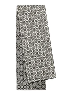 Dale of Norway Scarves^Christiania Women's Scarf - Merino Wool Black Off White