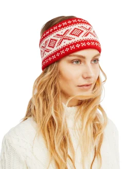 Dale of Norway Headbands^Cortina 1956 Headband - Norwegian Wool Red White