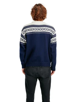 Dale of Norway Round Neck^Cortina 1956 Unisex Sweater - Norwegian Wool Navy Off-White