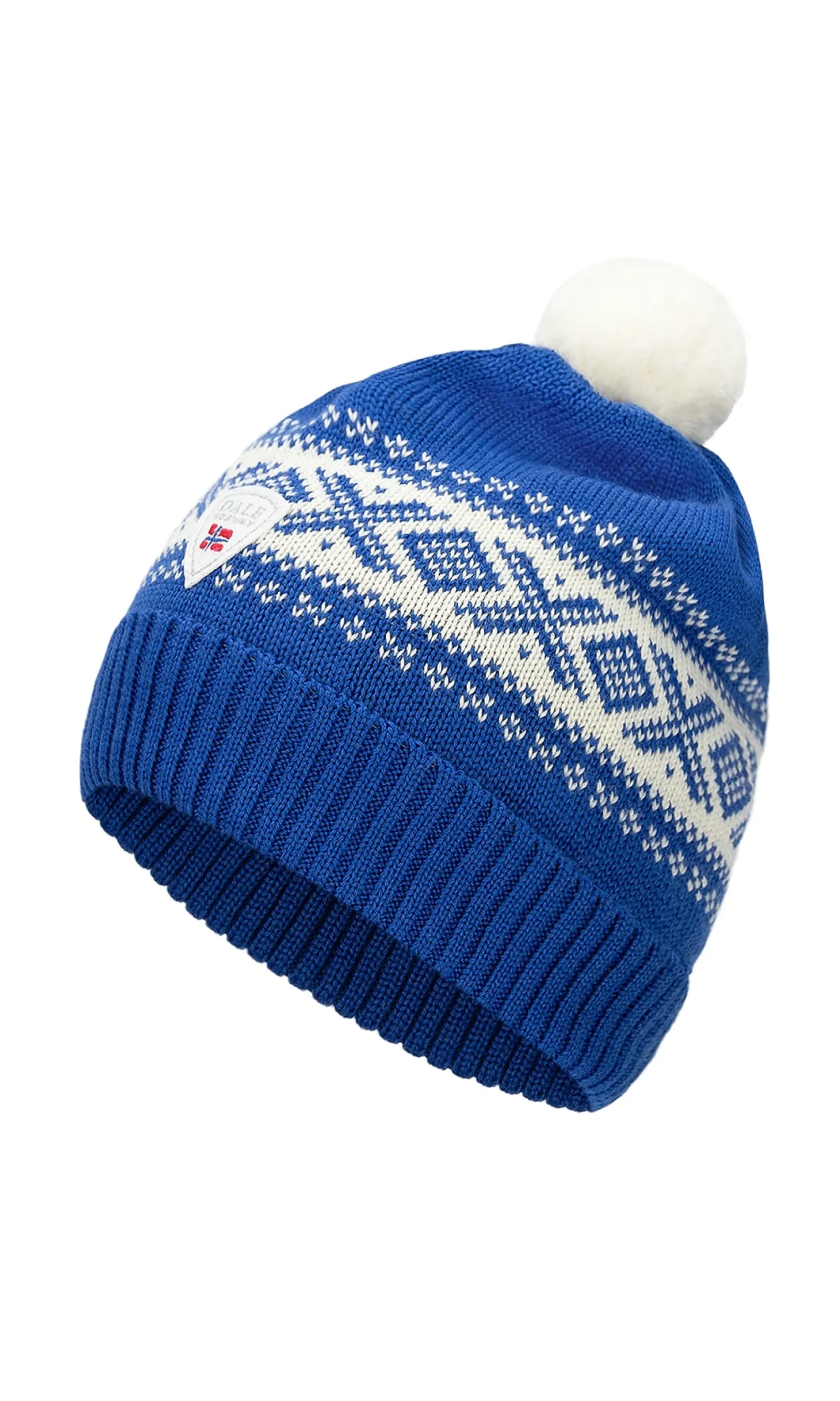 Dale of Norway Hat^Cortina Kids Hat 4-8 Yrs - Merino Wool Ultramarine Off White