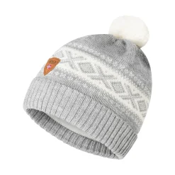 Dale of Norway Hat^Cortina Kids Hat 4-8 Yrs - Merino Wool Lightcharcoal Offwhite