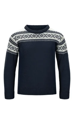 Dale of Norway Sweater^Cortina Kids' Sweater - Merino Wool Navy Offwhite