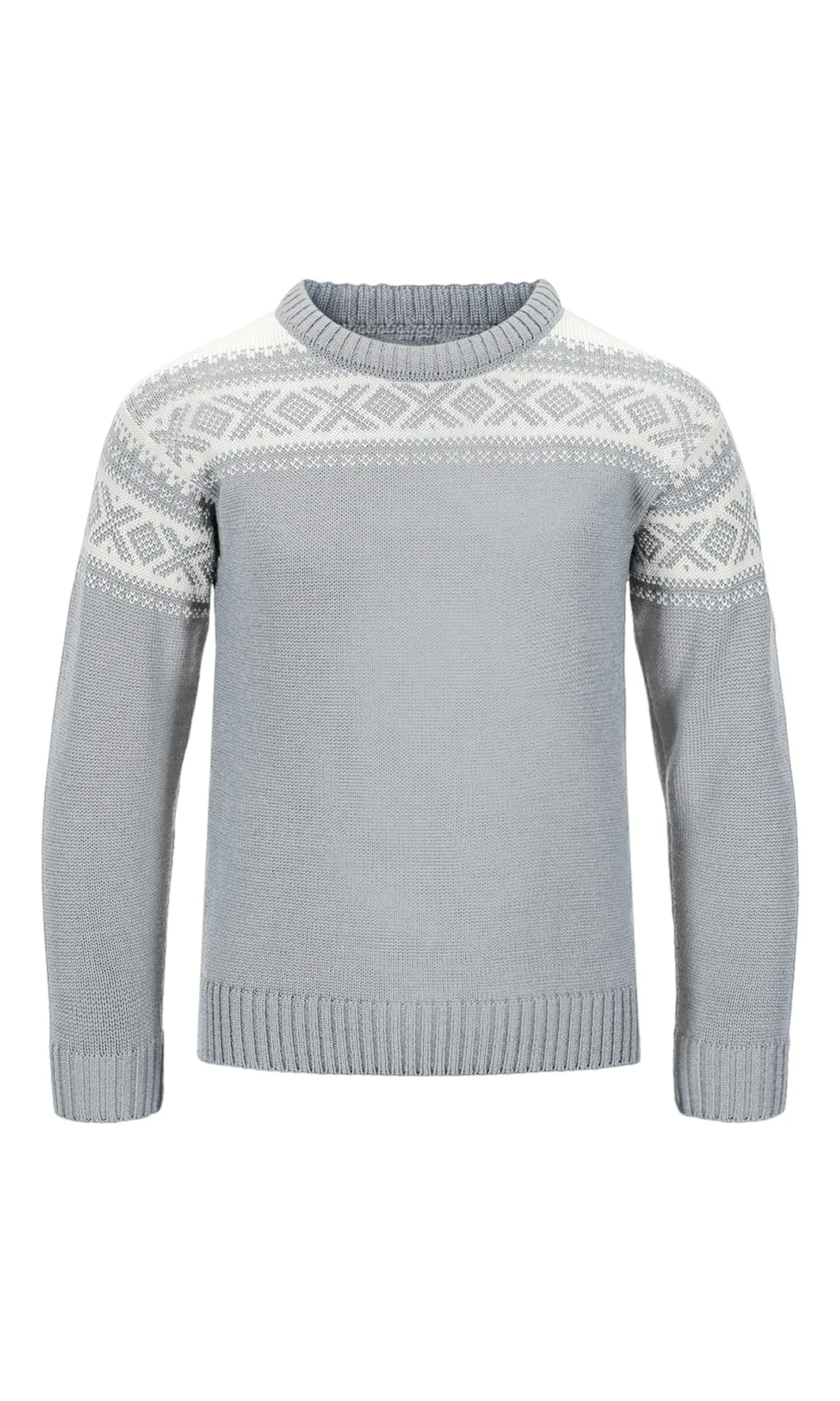 Dale of Norway Sweater^Cortina Kids' Sweater - Merino Wool Lightcharcoal Offwhite