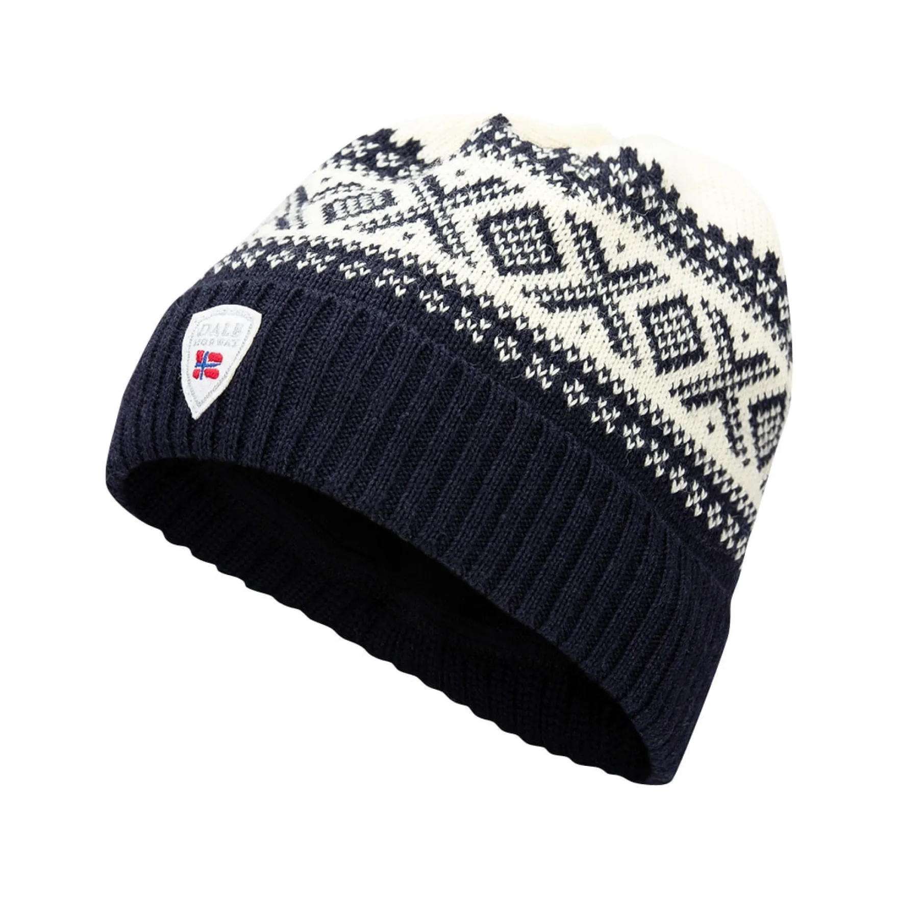 Dale of Norway Hats^Cortina Thin Wool Hat - Norwegian Wool Navy Offwhite