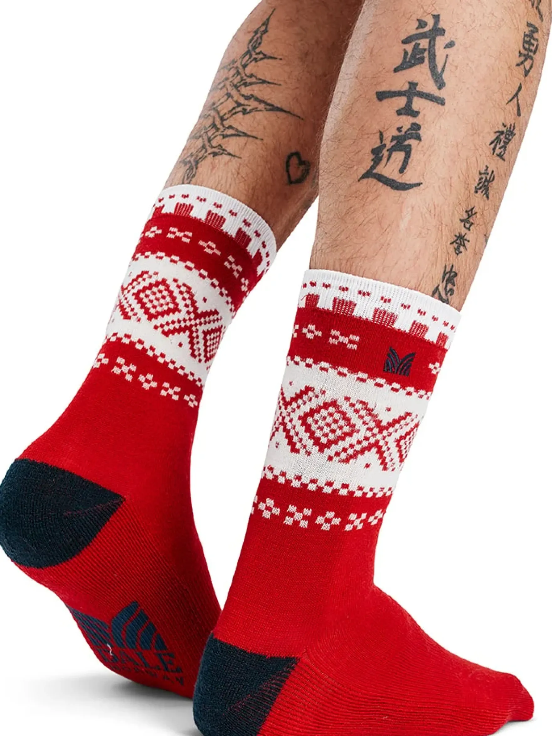 Dale of Norway Socks^Cortina Wool Socks Raspberry Offwhite Navy