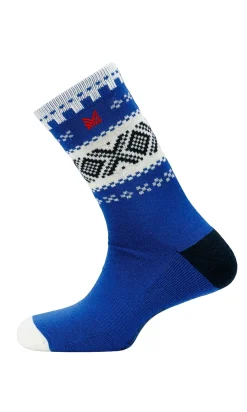Dale of Norway Socks^Cortina Wool Socks Ultramarine Offwhite Navy