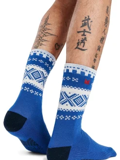 Dale of Norway Socks^Cortina Wool Socks Ultramarine Offwhite Navy