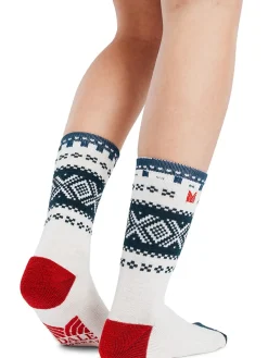 Dale of Norway Socks^Cortina Wool Socks Offwhite Navy Raspberry