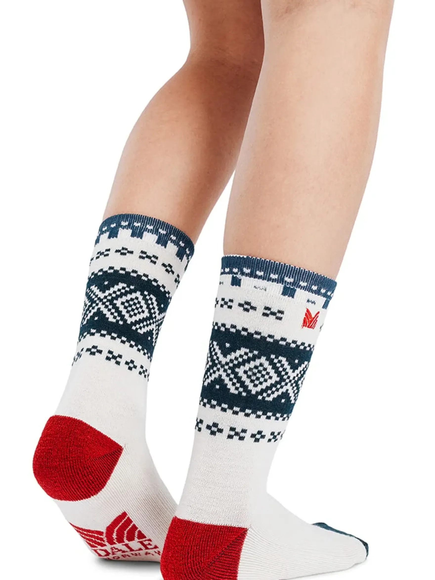 Dale of Norway Socks^Cortina Wool Socks Offwhite Navy Raspberry