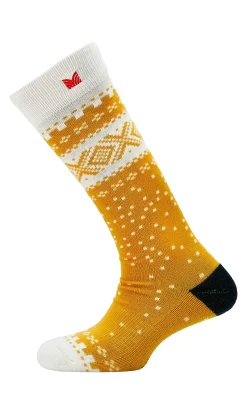 Dale of Norway Socks^Cortina Wool Socks High Mustard Offwhite Darkcharcoal