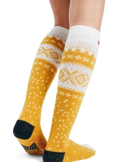 Dale of Norway Socks^Cortina Wool Socks High Mustard Offwhite Darkcharcoal