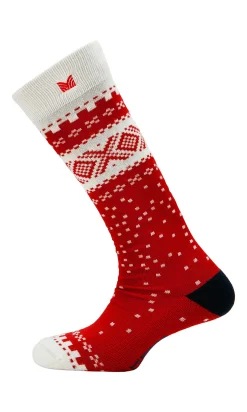 Dale of Norway Socks^Cortina Wool Socks High Raspberry Offwhite Navy