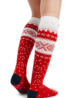 Dale of Norway Socks^Cortina Wool Socks High Raspberry Offwhite Navy