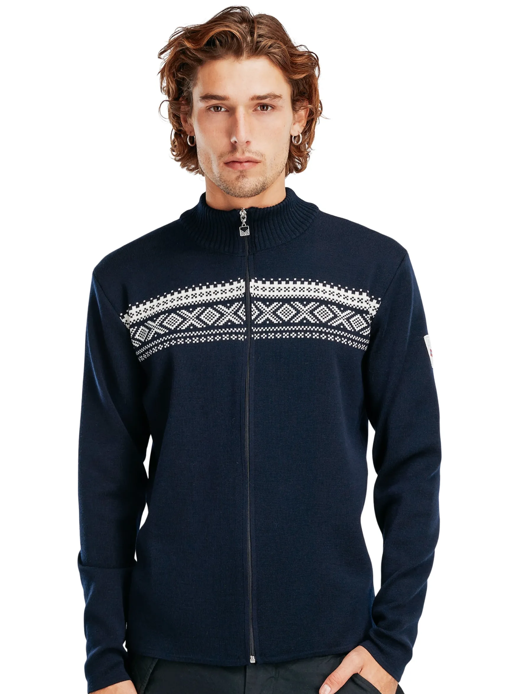 Dale of Norway See All^Dalestolen Men's Jacket Navy Offwhite