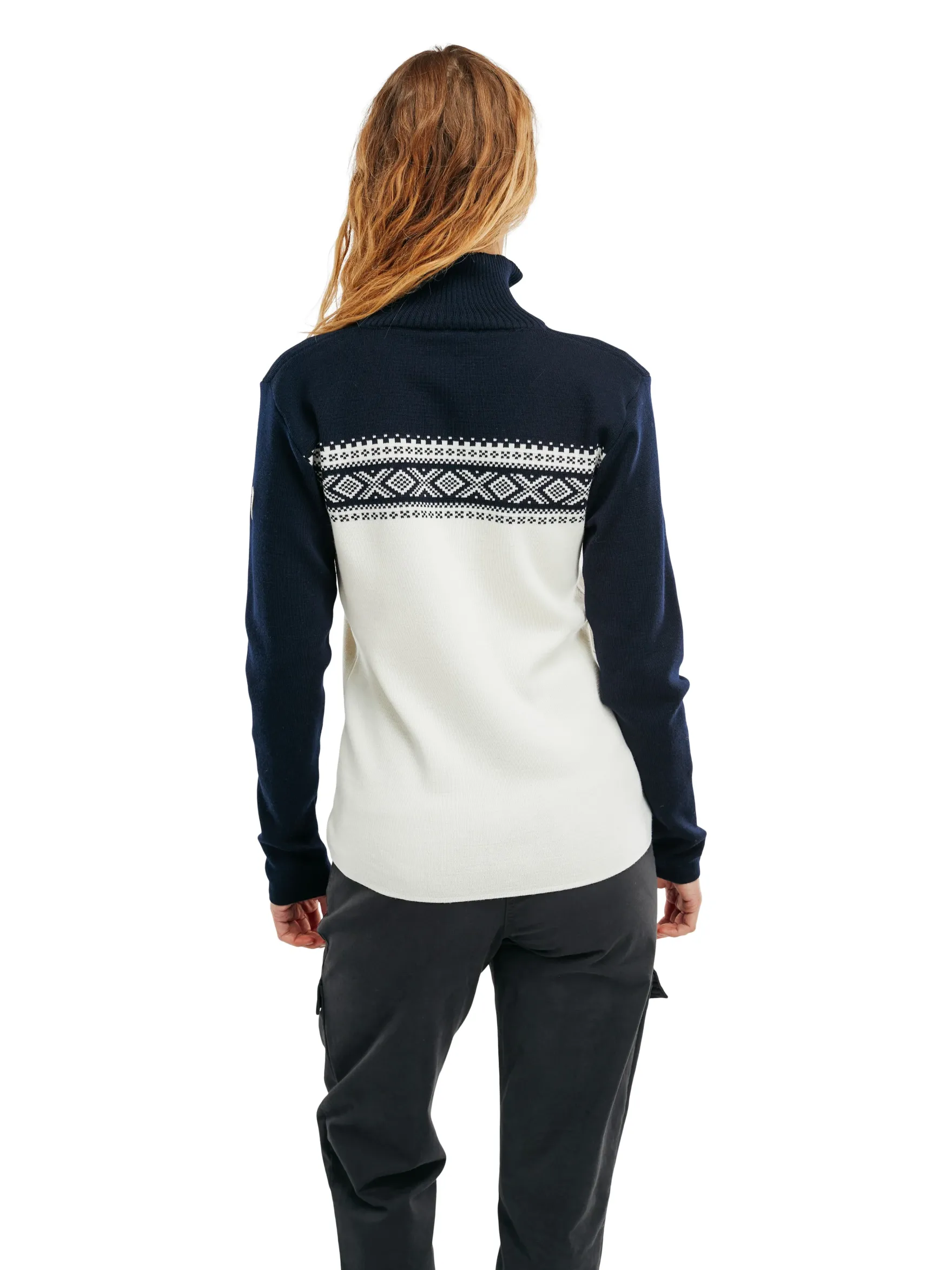 Dale of Norway Half-Zip^Dalestolen Women's Merino Wool Sweater Marine