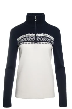 Dale of Norway Half-Zip^Dalestolen Women's Merino Wool Sweater Marine