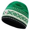 Dale of Norway Hats^Dystingen Unisex Merino Wool Hat Brightgreen Offwhite Navy