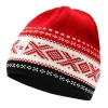 Dale of Norway Hats^Dystingen Unisex Merino Wool Hat Raspberry Offwhite Black