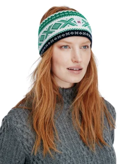 Dale of Norway Headbands^Dystingen Unisex Merino Wool Headband Navy Brightgreen