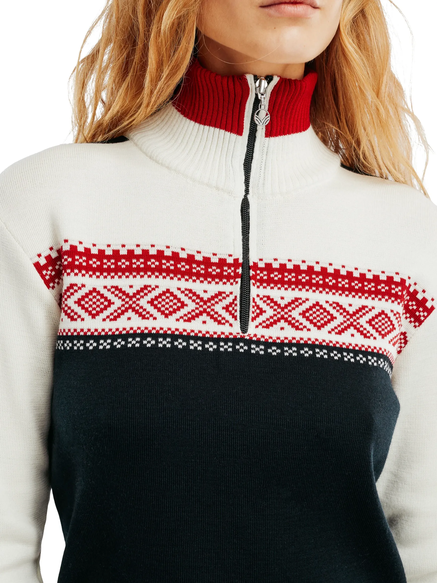 Dale of Norway Half-Zip^Dystingen Women's Merino Wool Sweater Black