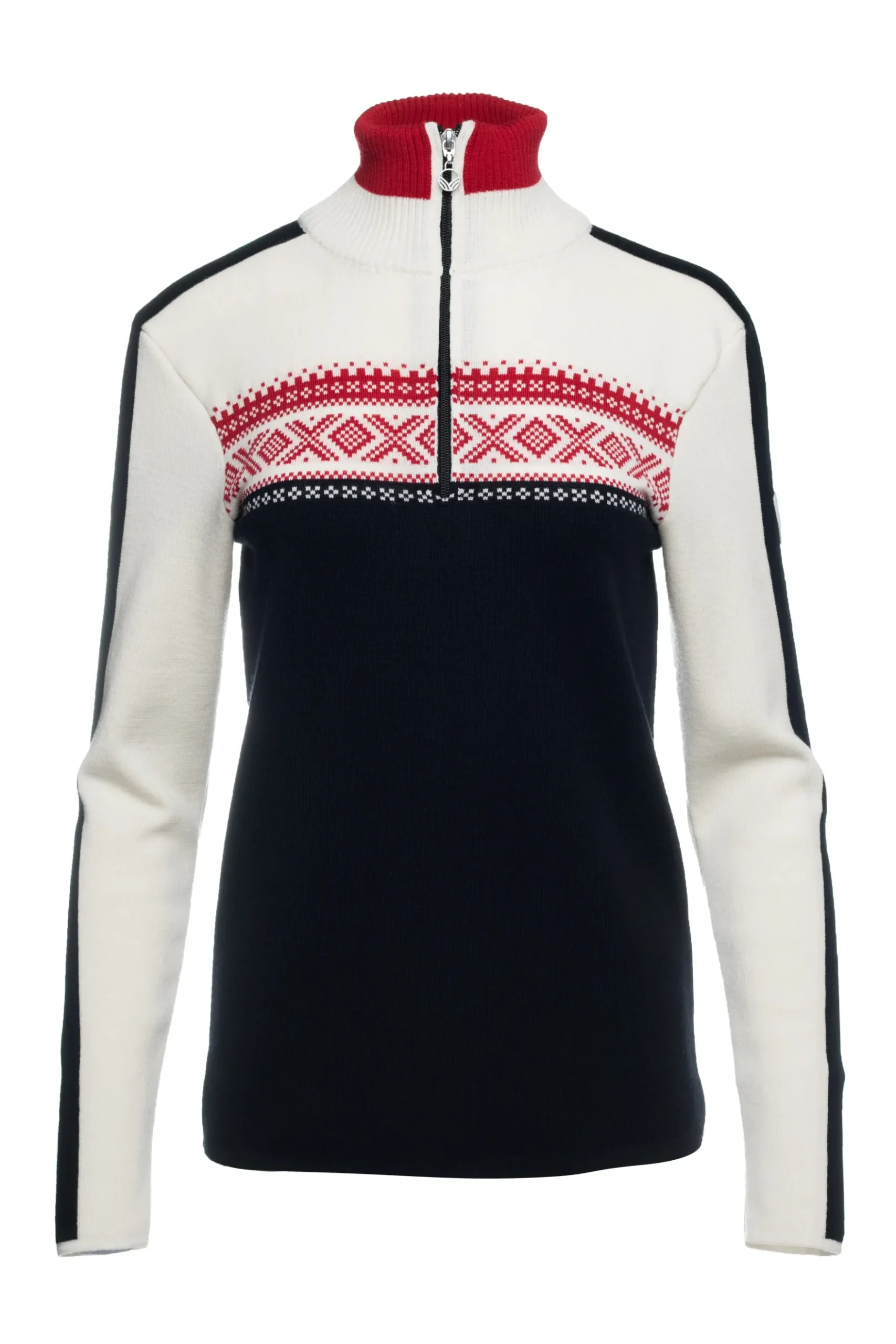 Dale of Norway Half-Zip^Dystingen Women's Merino Wool Sweater Black