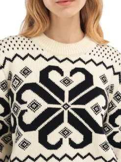 Dale of Norway Round Neck^Falkeberg Women's Sweater Offwhite Black