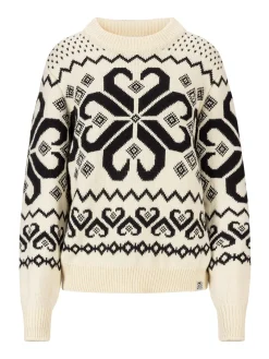Dale of Norway Round Neck^Falkeberg Women's Sweater Offwhite Black