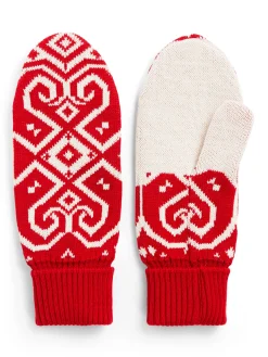Dale of Norway Mittens^Falun Unisex Merino Wool Mittens Raspberry Offwhite