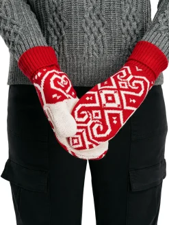 Dale of Norway Mittens^Falun Unisex Merino Wool Mittens Raspberry Offwhite