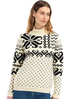 Dale of Norway Turtle-Neck^Fannaraki Women's Sweater Offwhite Black
